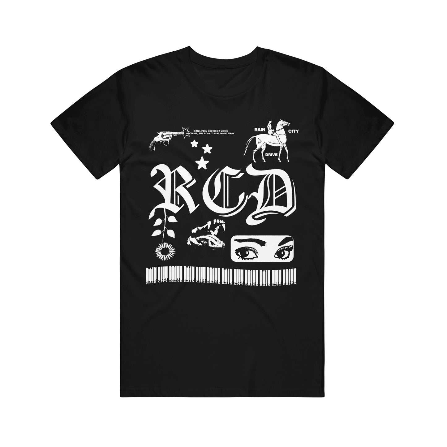 Collage - Black T-Shirt