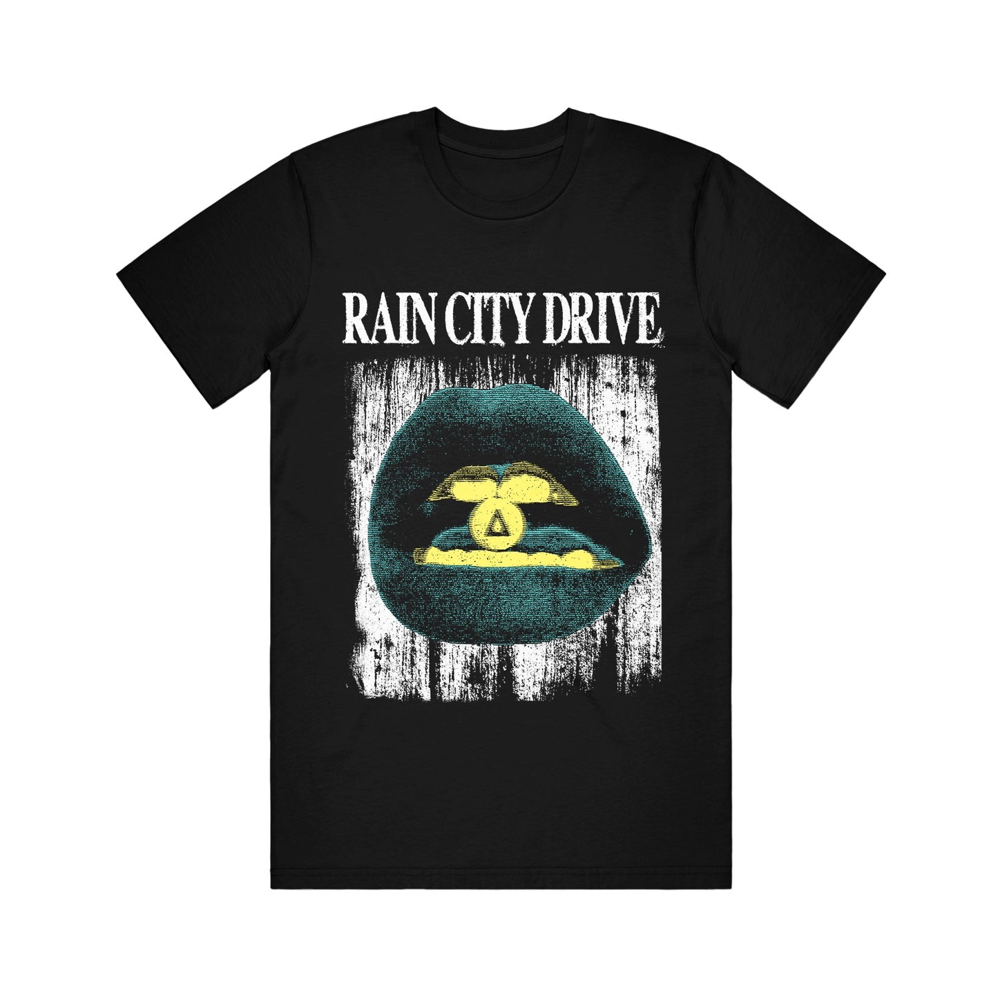 Lips (Green Version) - Black T-Shirt