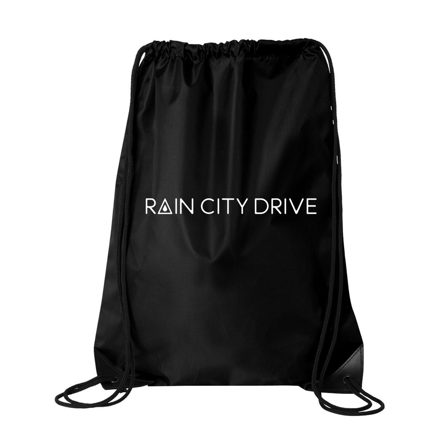 Logo - Black Drawstring Bag